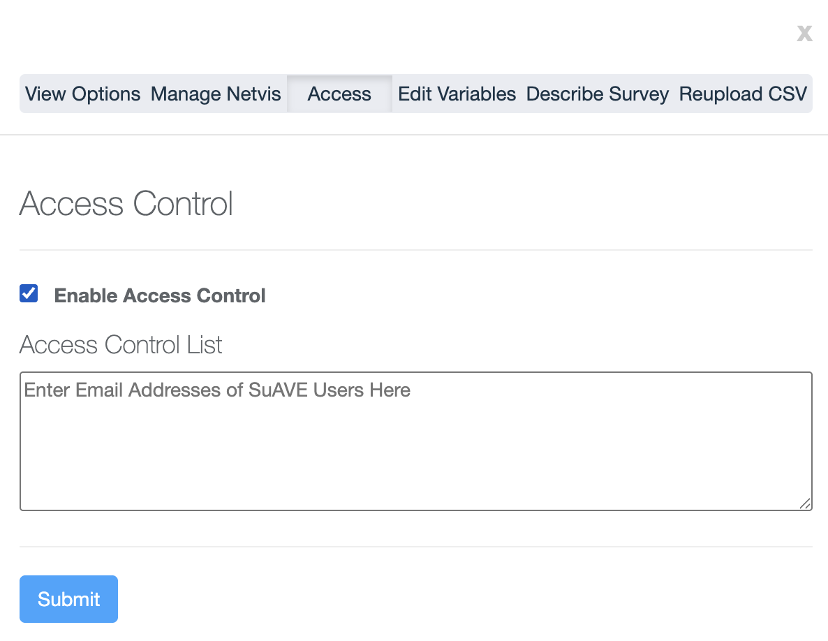Access Tab