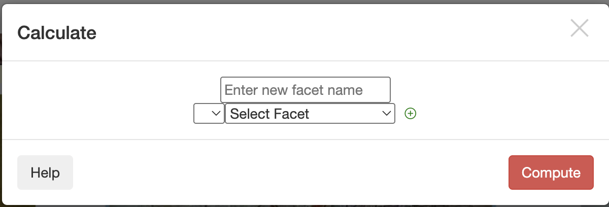 Selecting Numerical Facet